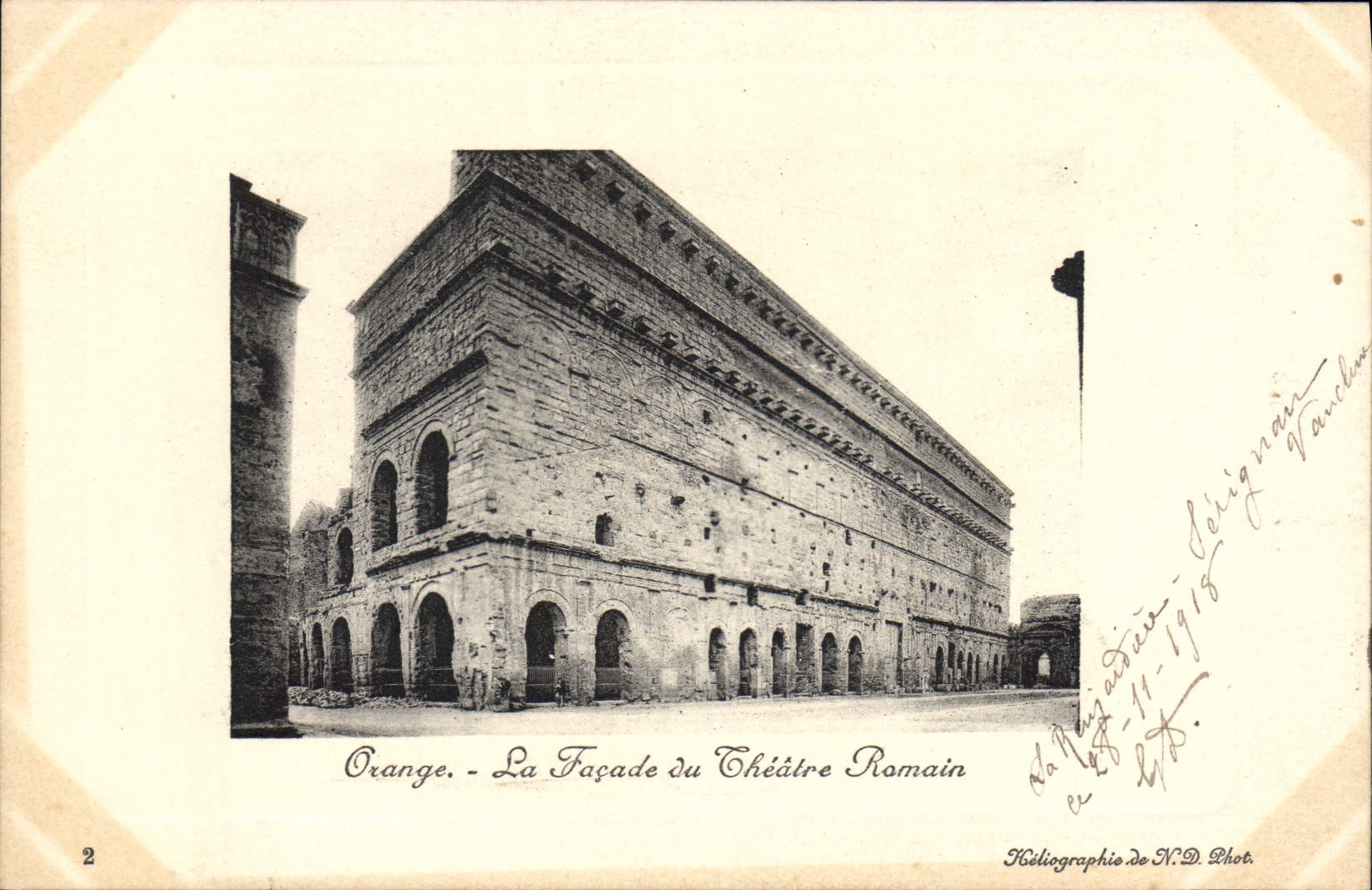 Orange - La Façade du Théâtre Romain — Héliographie de N.D. Phot. n°2