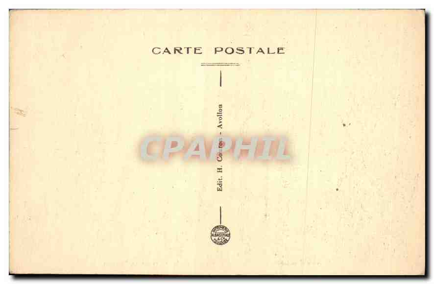 CPA Avallonnais Morvan vue prise de la Terrasse de Vezelay  — Rückseite