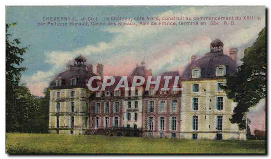 CPA Cheverny L et Ch le chateau cote Nord construit au commencement du XVII S des Sceaux Pair de Fra