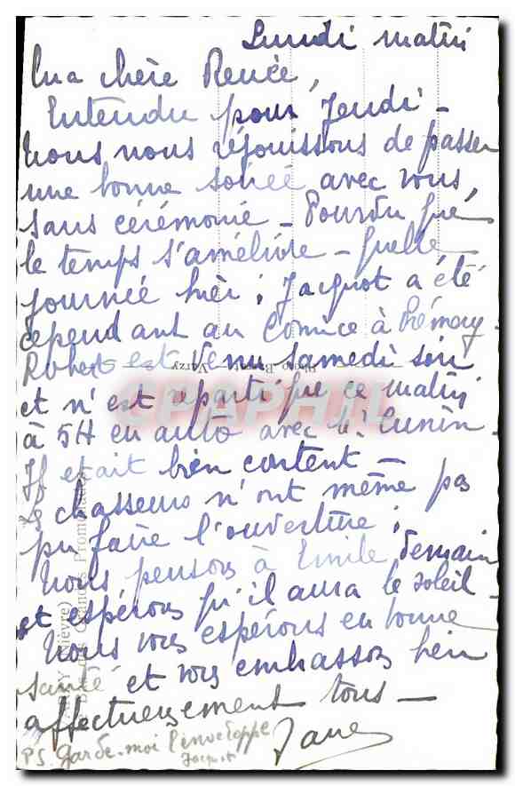 CPA Vezelay Nievre Grandes Promenades  — Rückseite