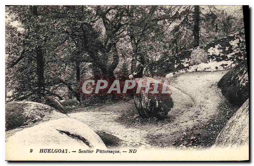 CPA Huelgoat Sentier Pittoresque 