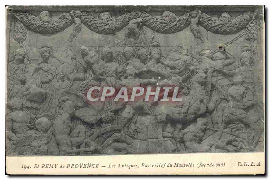 Si REMY de PROVENCE — Les Antiques, Bas-relief du Mausolée (façade sud)
