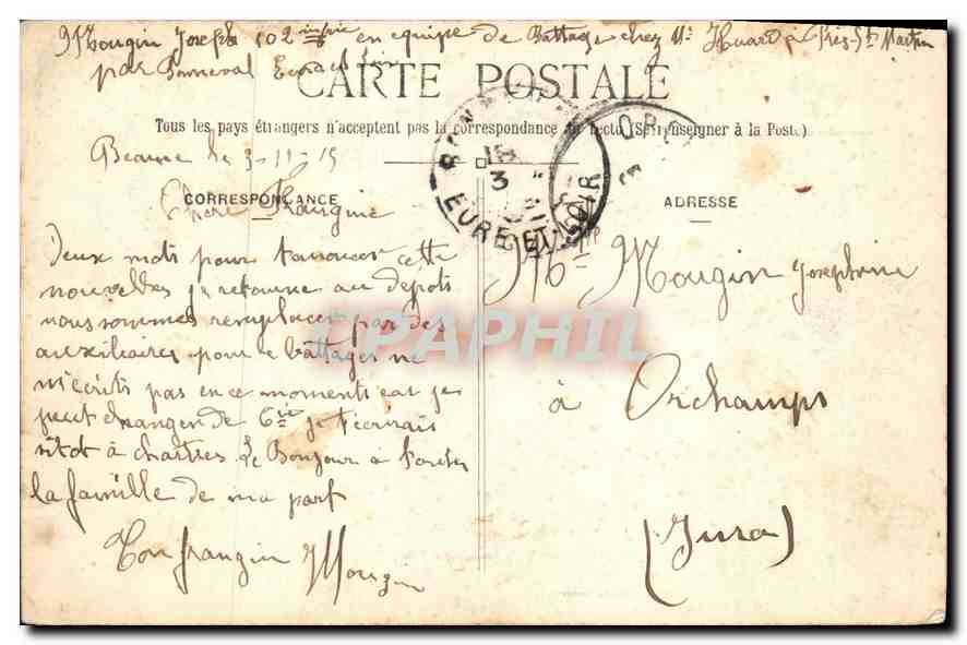 CPA Bonneval Tour du Roi et les Fosses  — Rückseite
