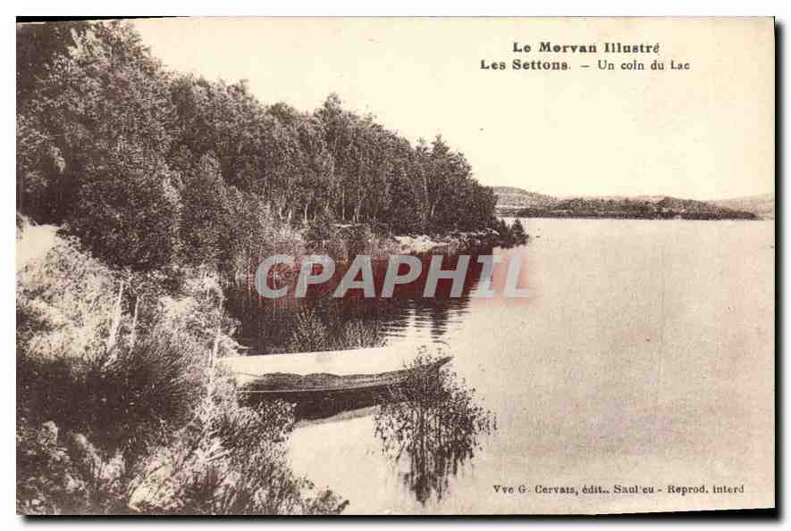 CPA Le Morvan Illustre les Settons un Coin du Lac 