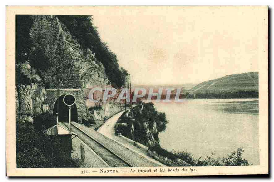 Nantua — Le tunnel et les bords du lac — Éditions A. Gauthier, Vennix