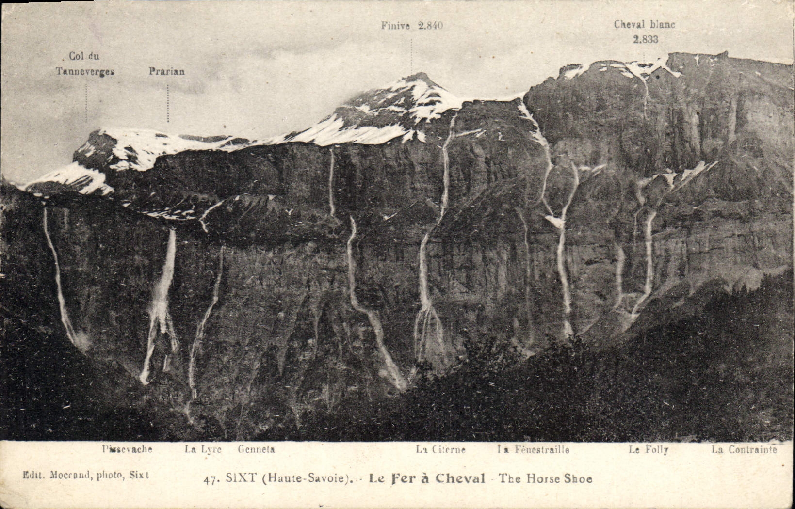 Le Fer à Cheval (SIXT) — Haute-Savoie — Éditeur Mocrand, photo Sixt
