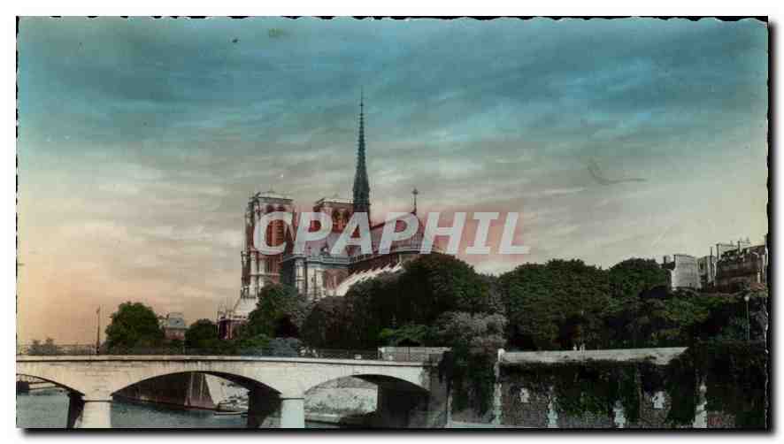 CPA Paris l'Abside et Notre Dame 