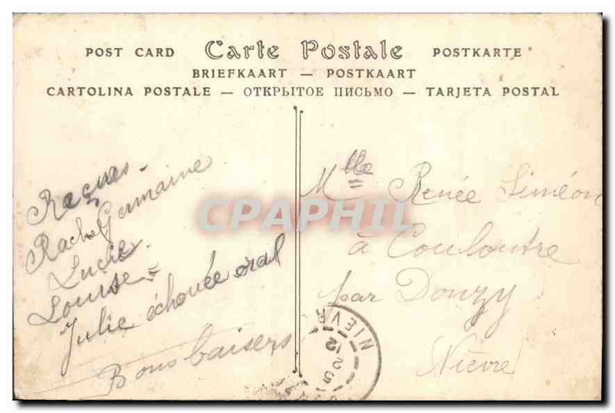 CPA Nevers l'Eglise Saint Etienne XI siecle  — Rückseite