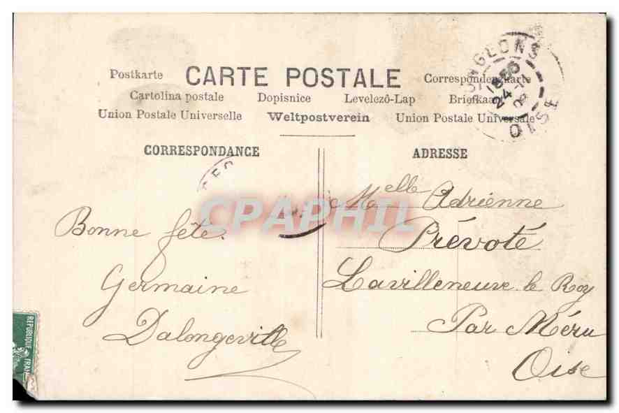 CPA Vive Ste Catherine Femme — Rückseite
