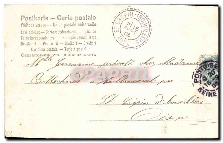 CPA Enfant — Rückseite