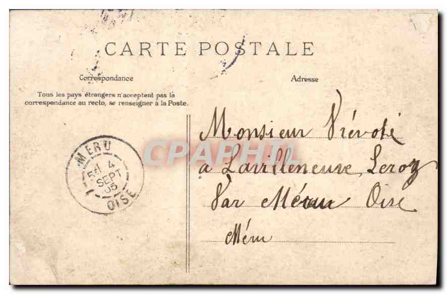 CPA Paris  — Rückseite