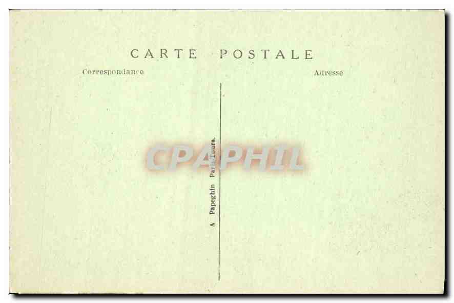Château de CHANTILLY — Le Parc (Les trois Allées) — A.P. n°18 — Rückseite