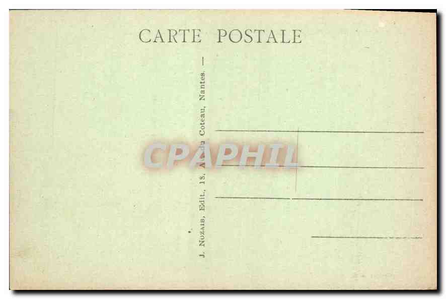 CPA Rochefort en Terre Morbihan le chateau la Cour d'Honneur  — Rückseite