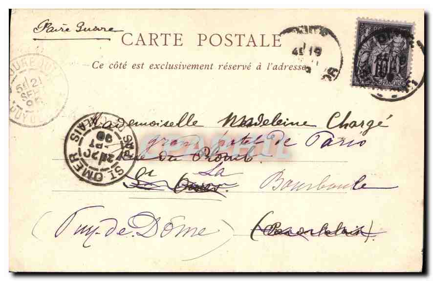 CPA Dijon le Square et la Place Darcy  — Rückseite