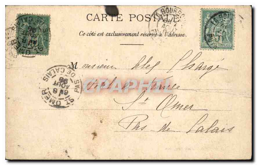 CPA La Bourboule vue generale  — Rückseite