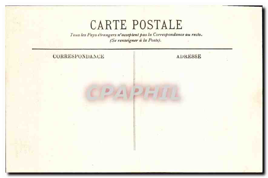 CPA La Bourboule vue prise du restaurant de la Terrasse  — Rückseite