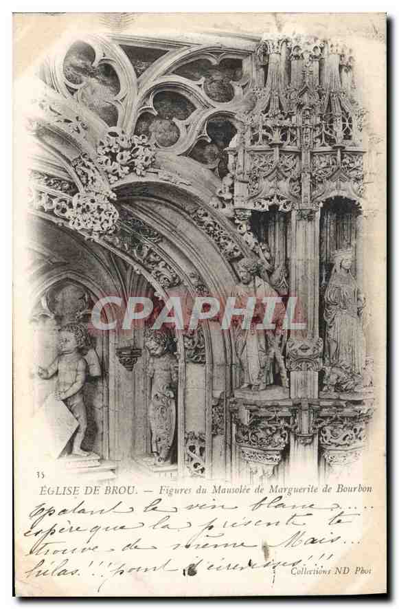 Kirche von Brou — Figuren des Mausoleums von Marguerite de Bourbon — Collections ND Phot