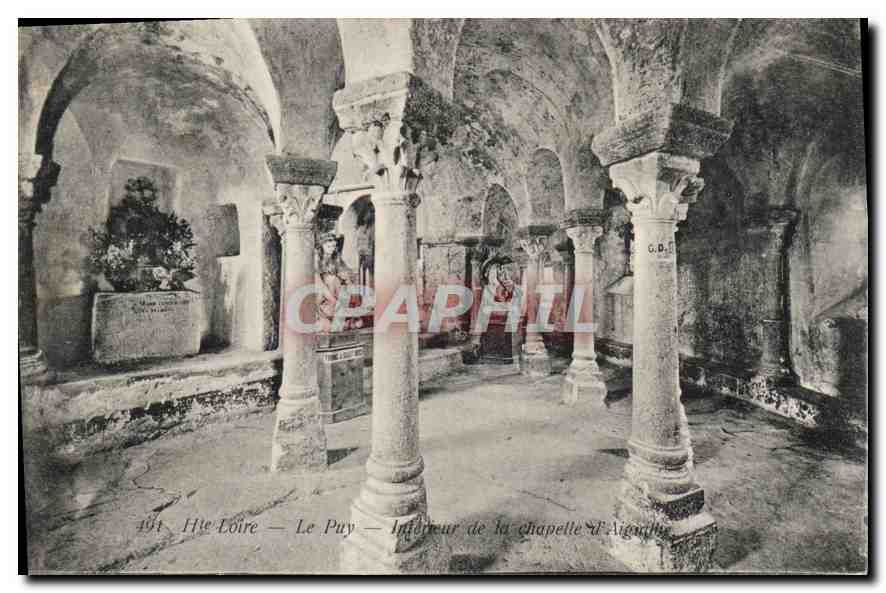 CPA Hte Loire le Puy interieur de la Chapelle d'Aiguille 