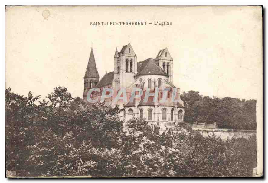 CPA Saint Leu d'Esserent l'eglise 
