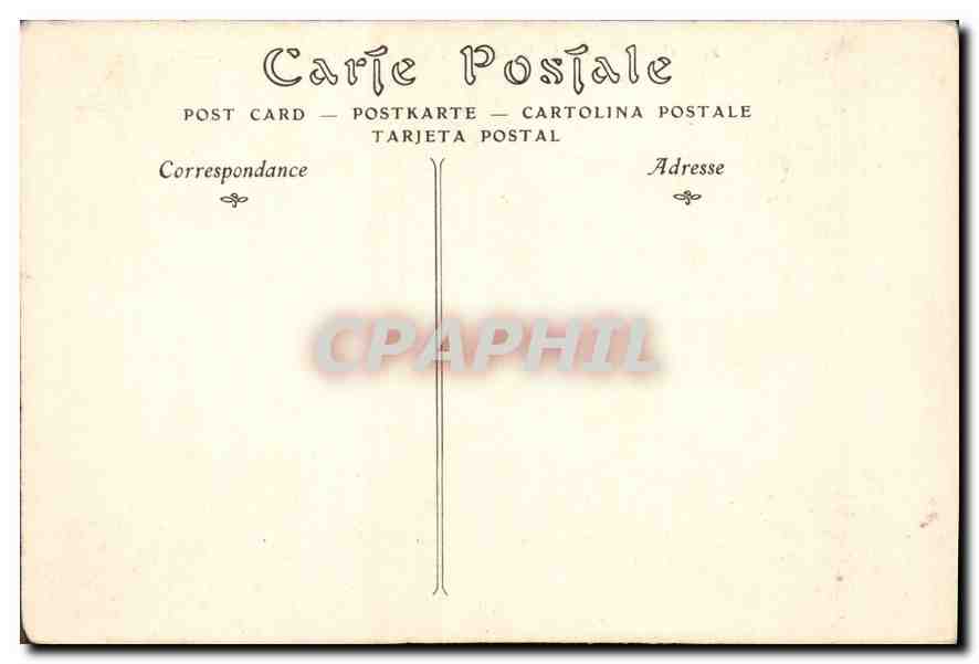 CPA Chateau de Chambord l'Entree du jardin de Pologne  — Back