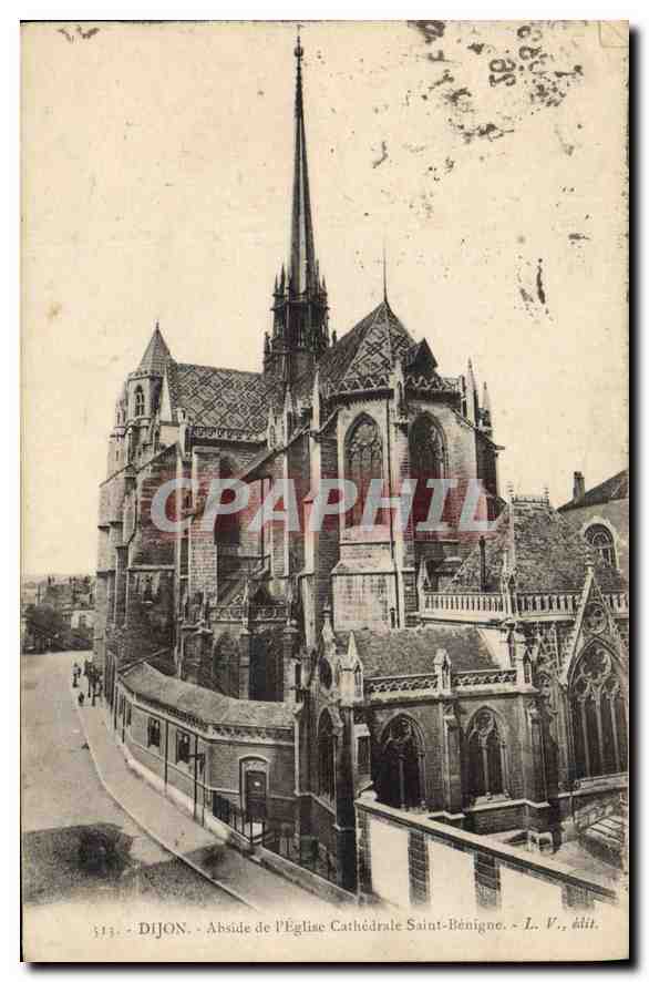 CPA Dijon Abside de l'eglise Cathedrale Saint Benigne 