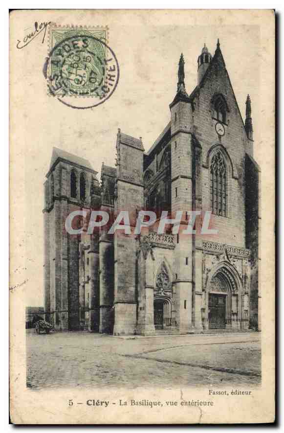 CPA Clery la Basilique vue exterieure 