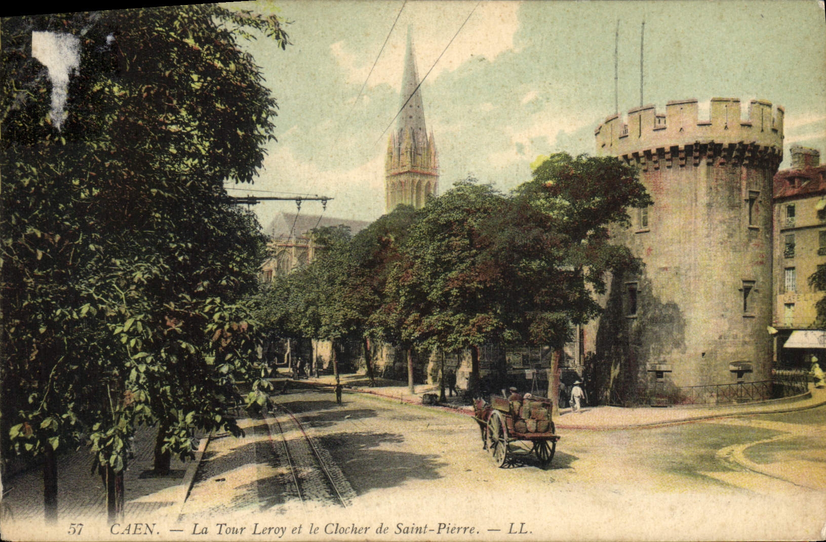 CAEN — La Tour Leroy et le Clocher de Saint-Pierre — LL