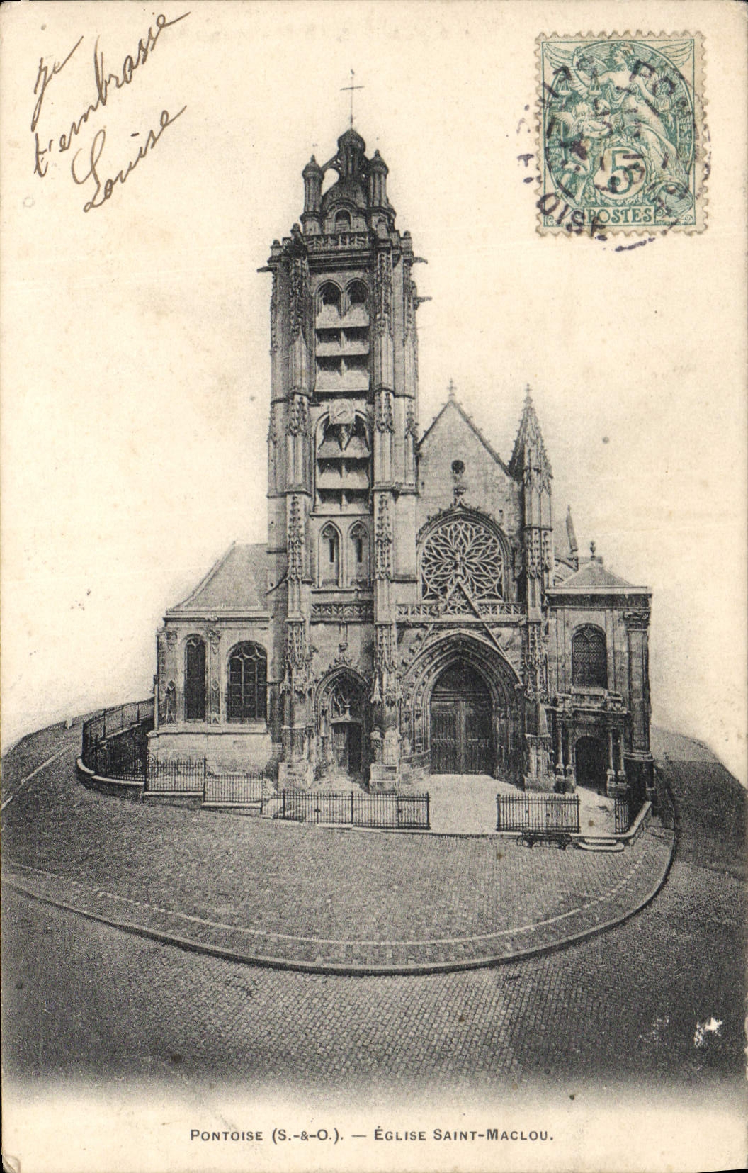 CPA Pontoise S et O Eglise Saint Maclou 