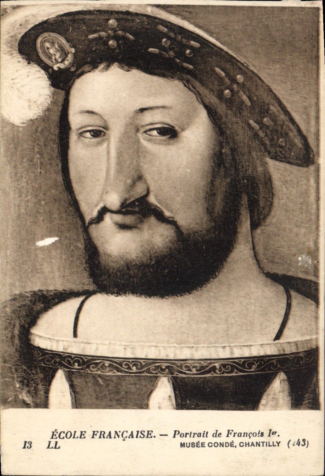 Portrait de François Ier — École Française — Musée Condé, Chantilly (43)