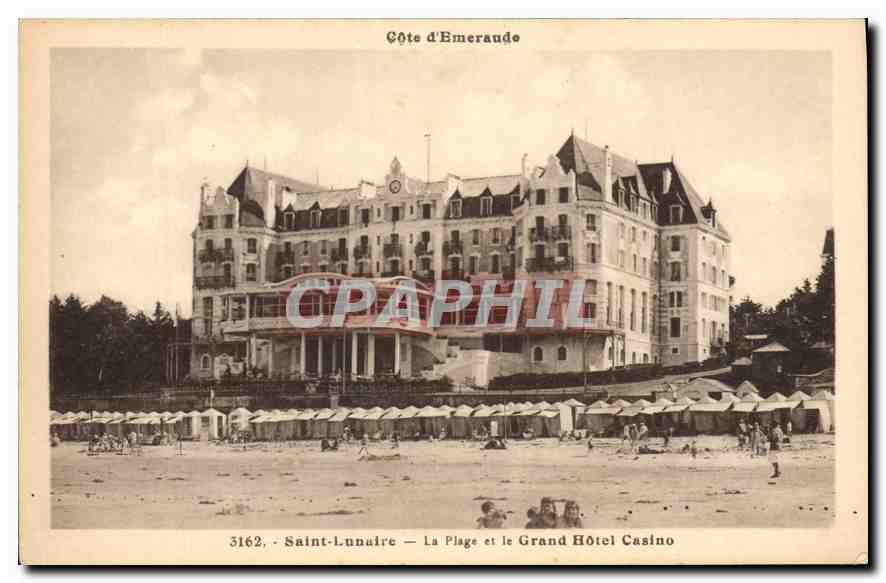 CPA Saint Lunaire la plage et le Grand hotel Casino 