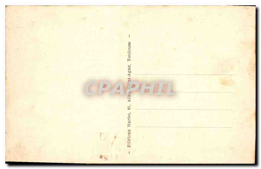 CPA Toulouse la Gare Matabiau  — Verso