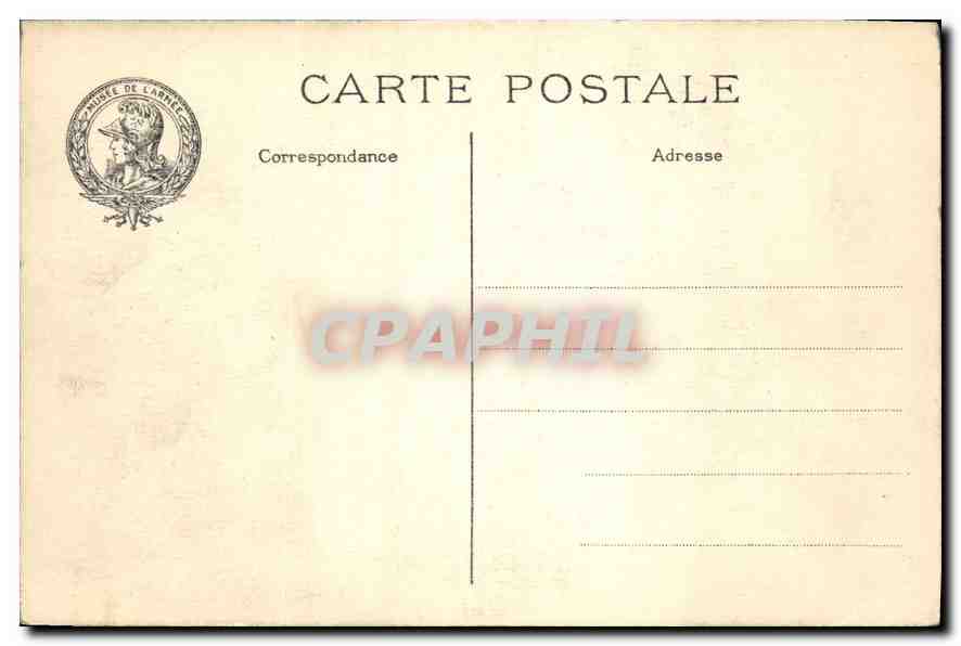 CPA Paris hotel des Invalides Musee de l'Armee Rondache monnaie — Rückseite