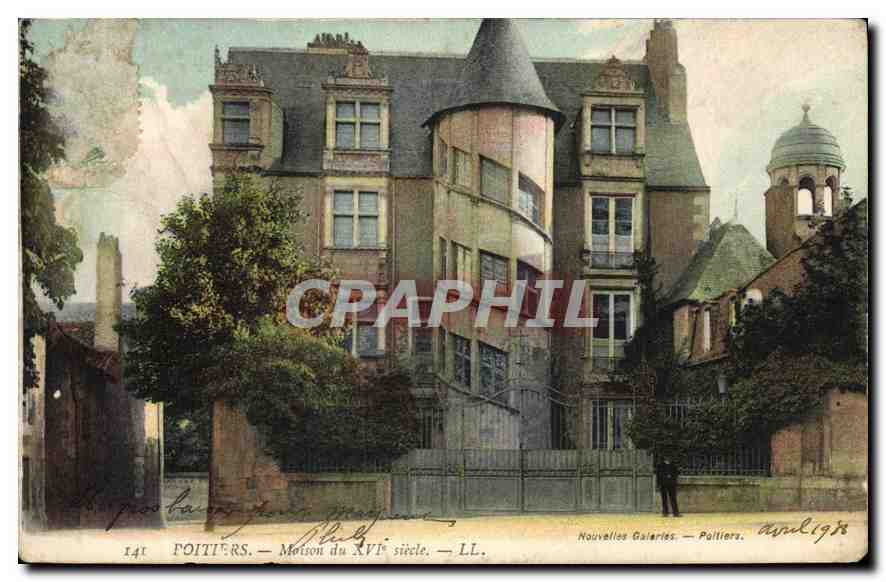 CPA Poitiers Maison du XVI siecle 