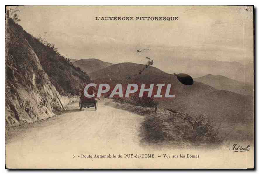 Route Automobile du PUY-de-DOME — Vue sur les Dômes — Idéal