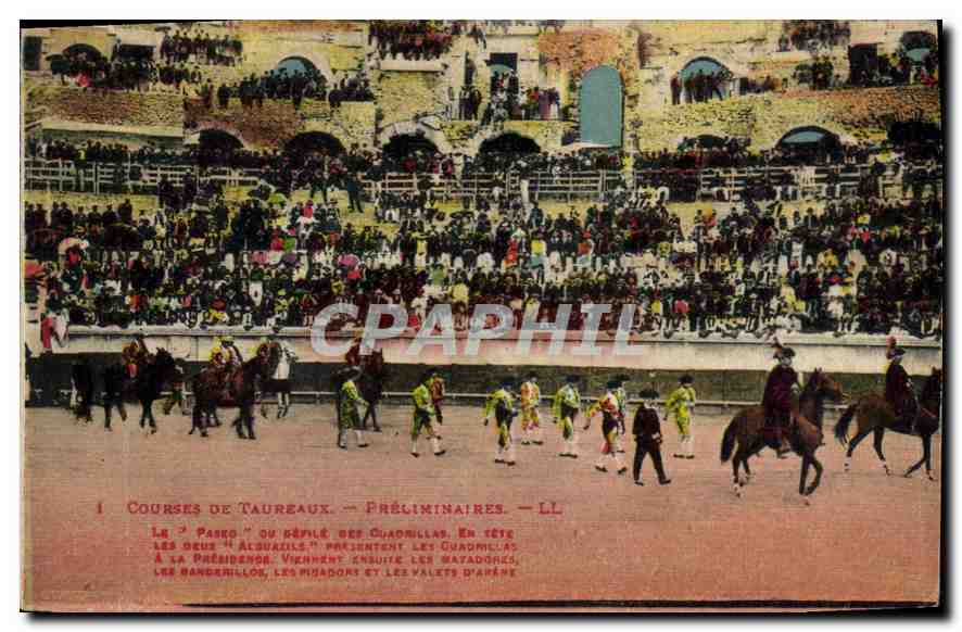 CPA Courses de Taureaux Preliminaires Corrida
