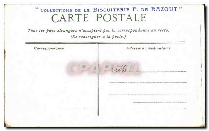 CPA Saint Germain en Laye l'eglise et la place  — Verso