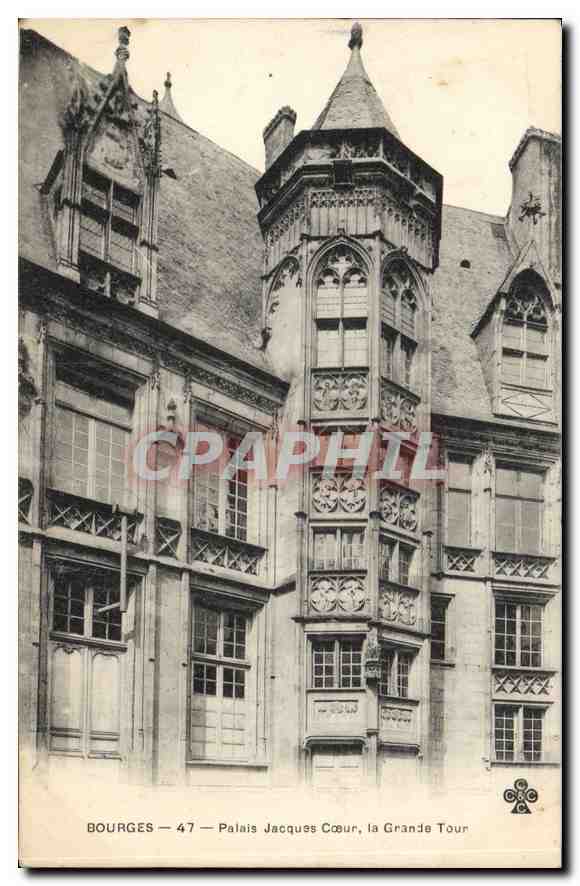 CPA Bourges Palais Jacques Coeur la Grande Tour 