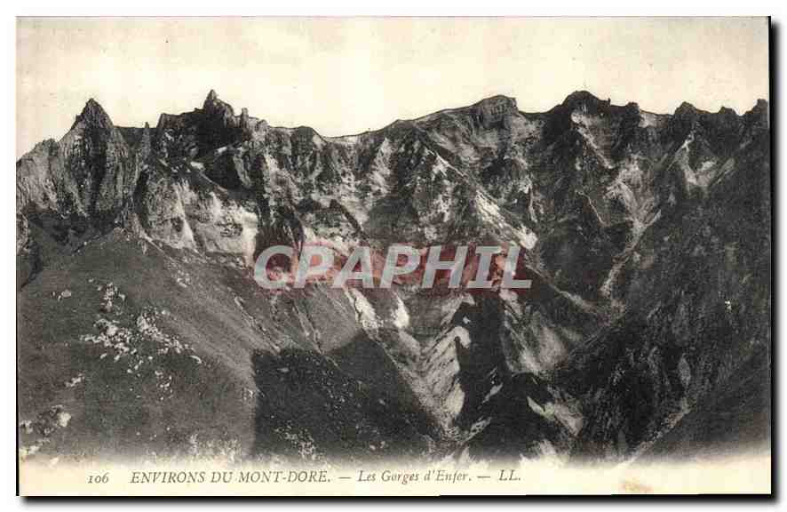 CPA Environs du Mont Dore les Gorges d'Enfer 