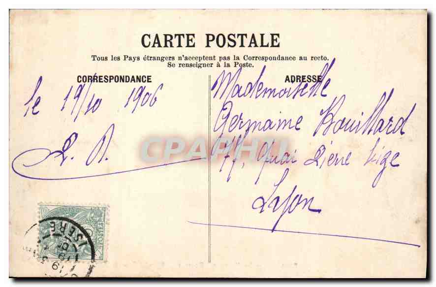 Dauphiné — Le Vercors — Route des Grands Goulets — Papeterie des Alpes Eug. Robert, Grenoble, No. 30 Ph. Duchemin — Rückseite