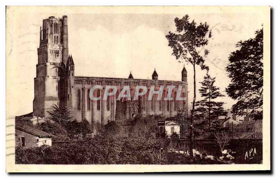 CPA Le Tarn Illustre Albi 3 Cathedrale Ste Cecile 