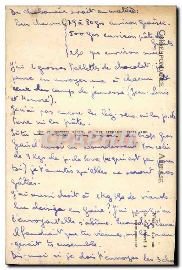 CANNES — Promenade de la Croisette et le Mont-Chevalier — LL, n° 175 — Verso
