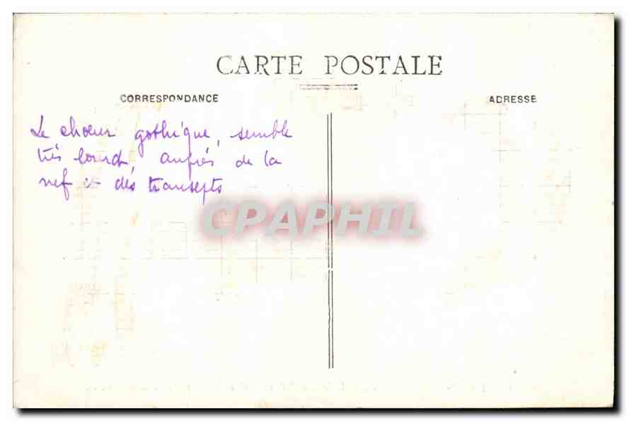 Beauvais - L'Église Saint-Étienne (XIe et XVe siècles) (Côté Nord) - L.P. — Verso