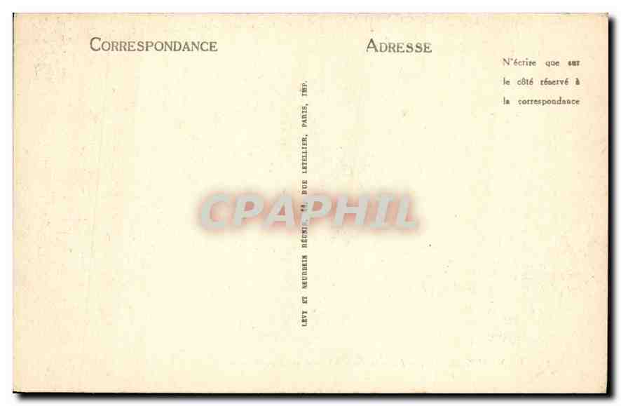 CPA Compiegne La Facade du Chateau  — Verso
