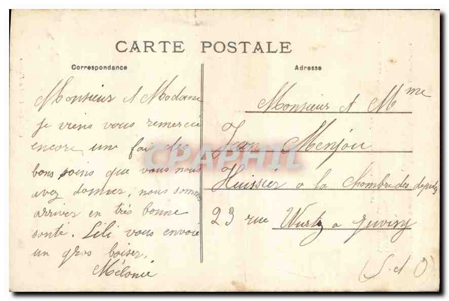 CPA Haute Vienne Saint Leonard le Bois des Amoureaux Le Ruisseau  — Verso