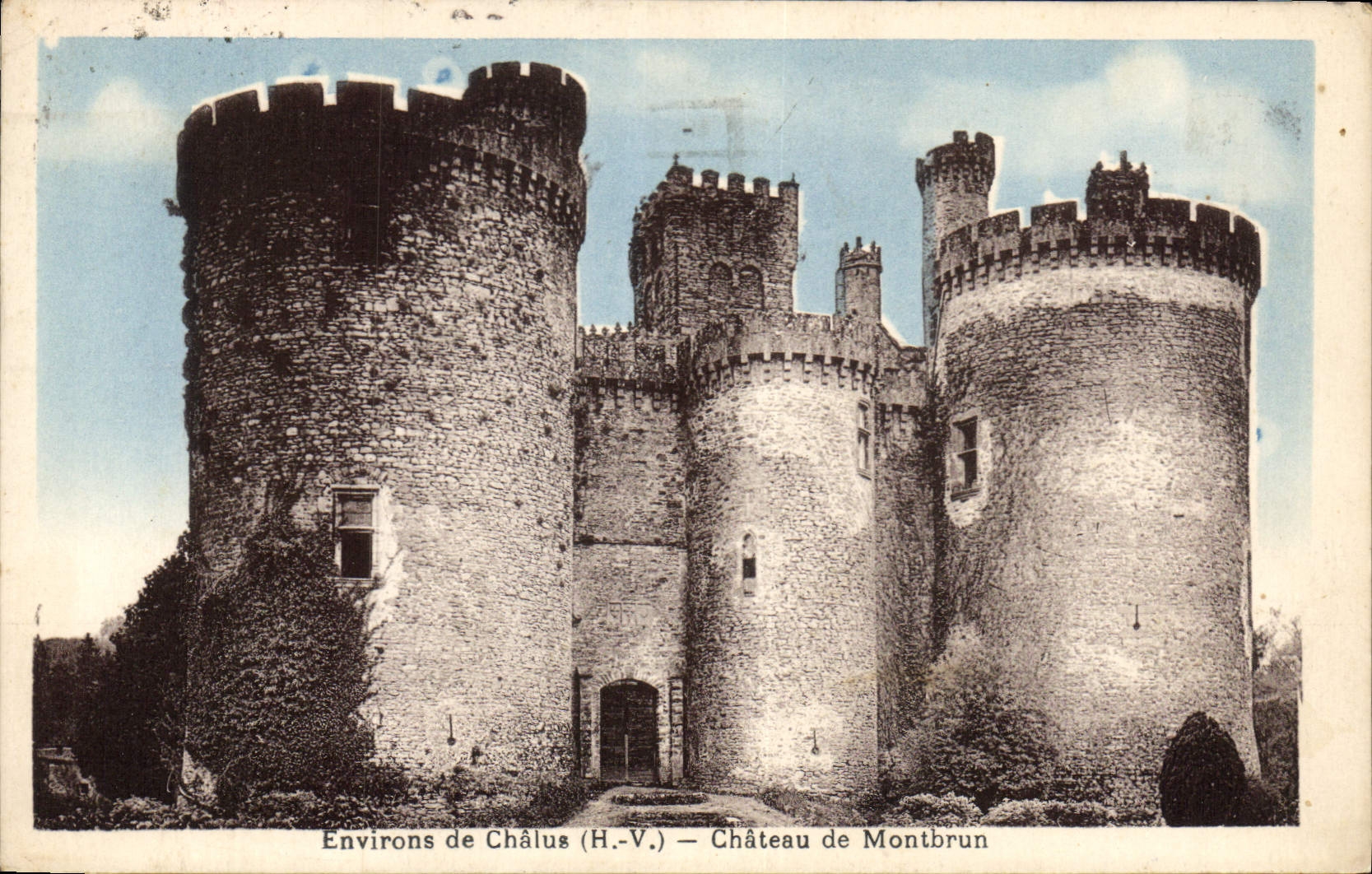 CPA Environs de Chalus H V Chateau de Montbrun 