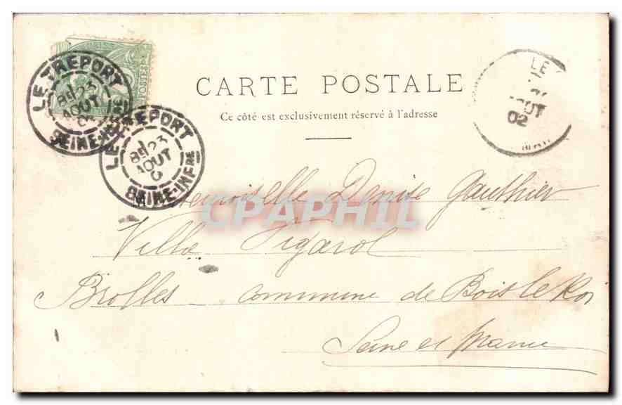 CPA Le Bain Femmes — Rückseite