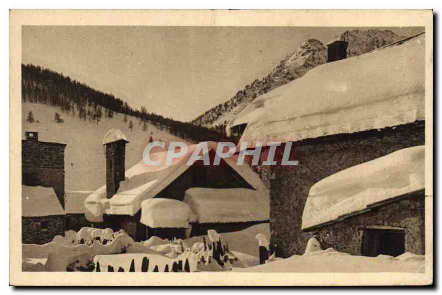 CPA Mont Genevre En hiver 