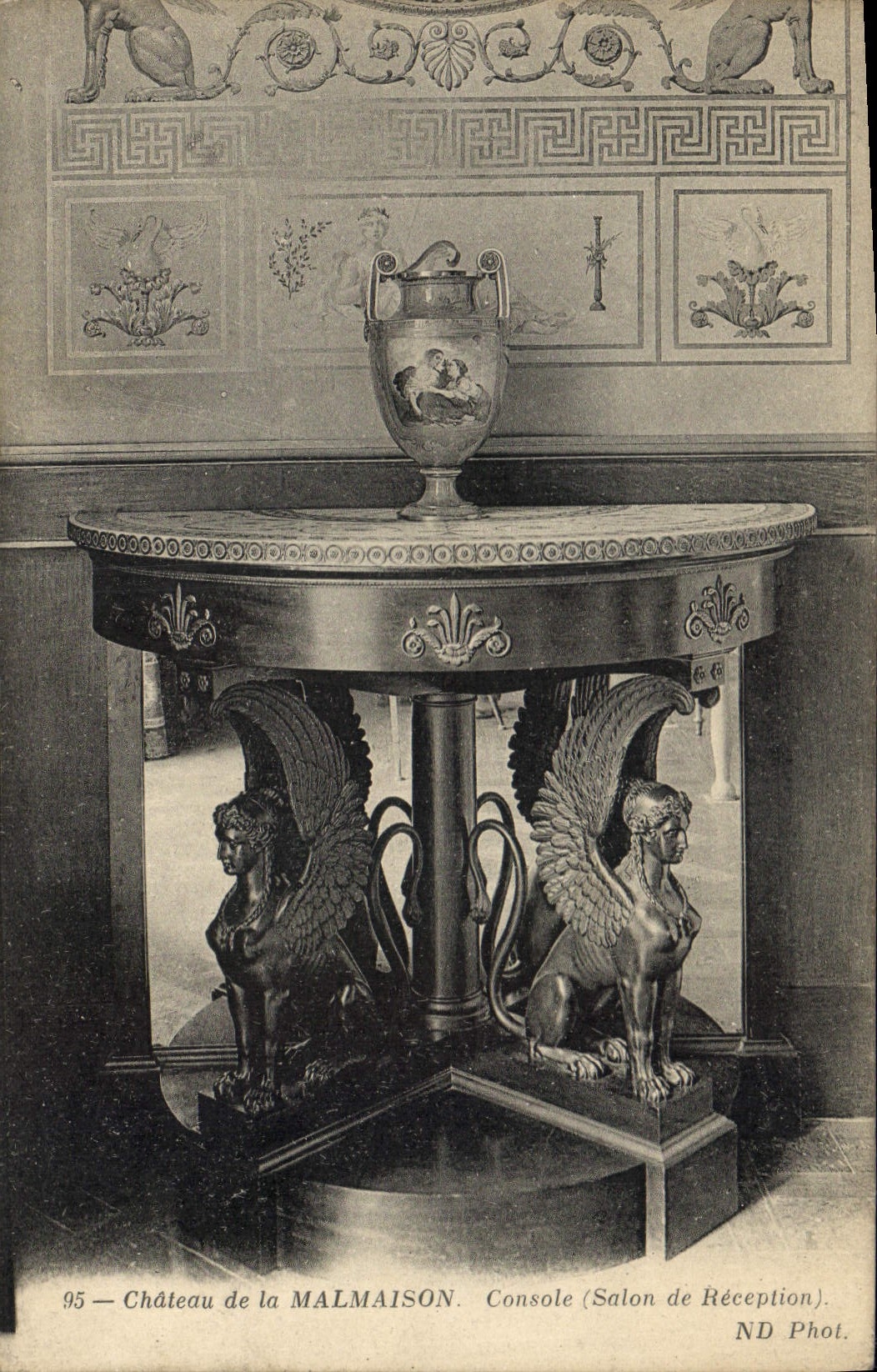 CPA Chateau de la Malmaison Console Salon de Reception 