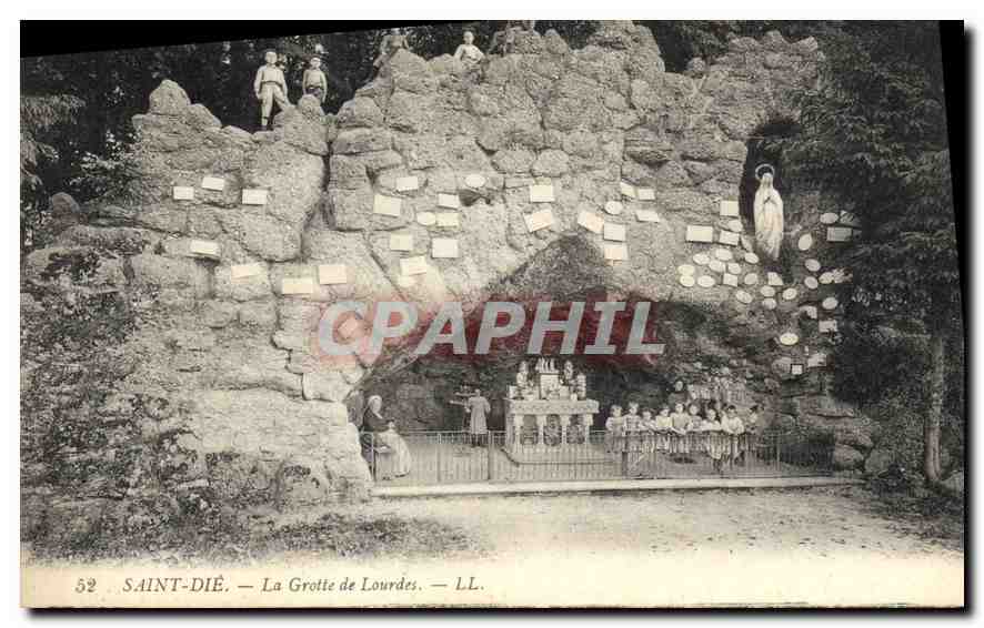CPA Saint Die La Grotte de Lourdes 