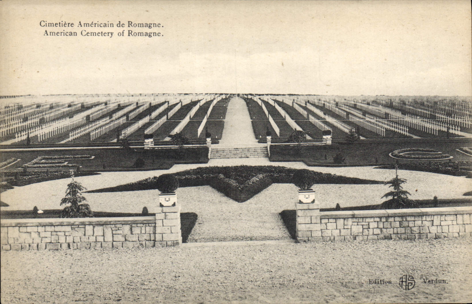 CPA Cametiere Americain de Romagne 